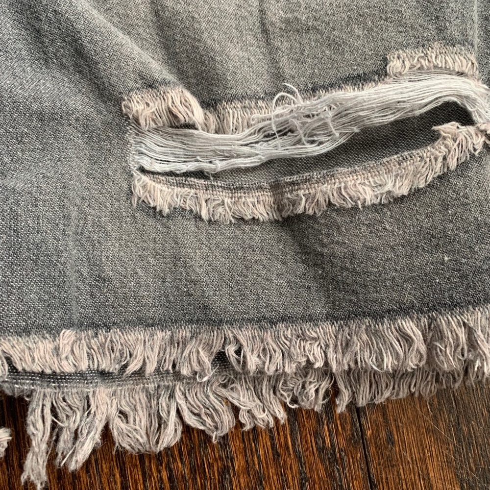 Lightweight Distressed Demin Shorts - image 4